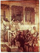 Maurycy Gottlieb Christ Preaching at Capernaum oil on canvas